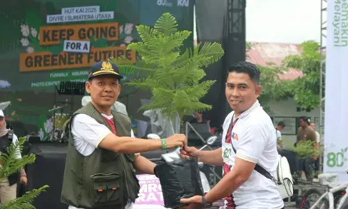 Rayakan HUT ke-80, KAI Sumut serahkan 8 ton beras ke panti asuhan di Medan Rayakan HUT ke-80, KAI Sumut serahkan 8 ton beras ke panti asuhan di Medan