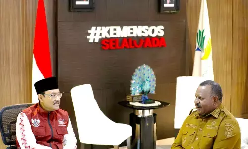 Pasca konflik Yalimo, Mensos bertemu Wagub Papua Pegunungan Pasca konflik Yalimo, Mensos bertemu Wagub Papua Pegunungan
