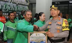 Kapolres Raden Jauhari lantik dan kukuhkan pengurus komunitas ojol Kota Tangerang
