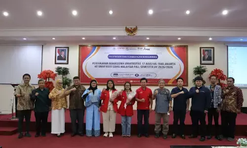 Mahasiswa UTA’45 Jakarta dilepas ke Malaysia, siap jadi duta bangsa Mahasiswa UTA’45 Jakarta dilepas ke Malaysia, siap jadi duta bangsa