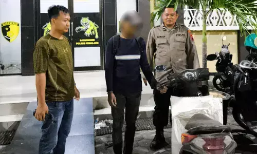 Diduga curi 40 plang imbauan tower sutet, pria asal Tegal diamankan polisi Diduga curi 40 plang imbauan tower sutet, pria asal Tegal diamankan polisi