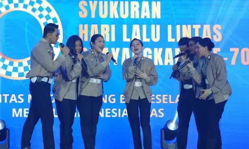 HUT ke-70, Korlantas luncurkan L-Bhara Band untuk sosialisasi keselamatan lalin