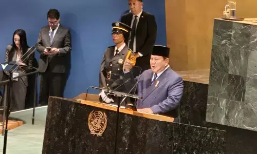 Prabowo dapat delapan kali tepuk tangan saat pidato di Sidang Umum PBB Prabowo dapat delapan kali tepuk tangan saat pidato di Sidang Umum PBB