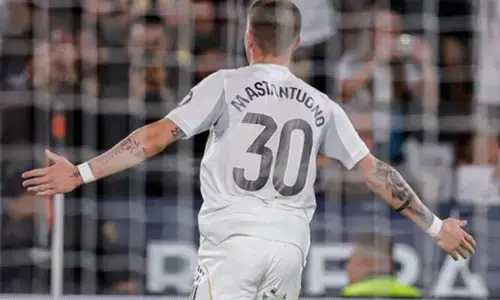 Mastantuono ungkap perasaan bahagia usai cetak gol debut untuk Madrid Mastantuono ungkap perasaan bahagia usai cetak gol debut untuk Madrid