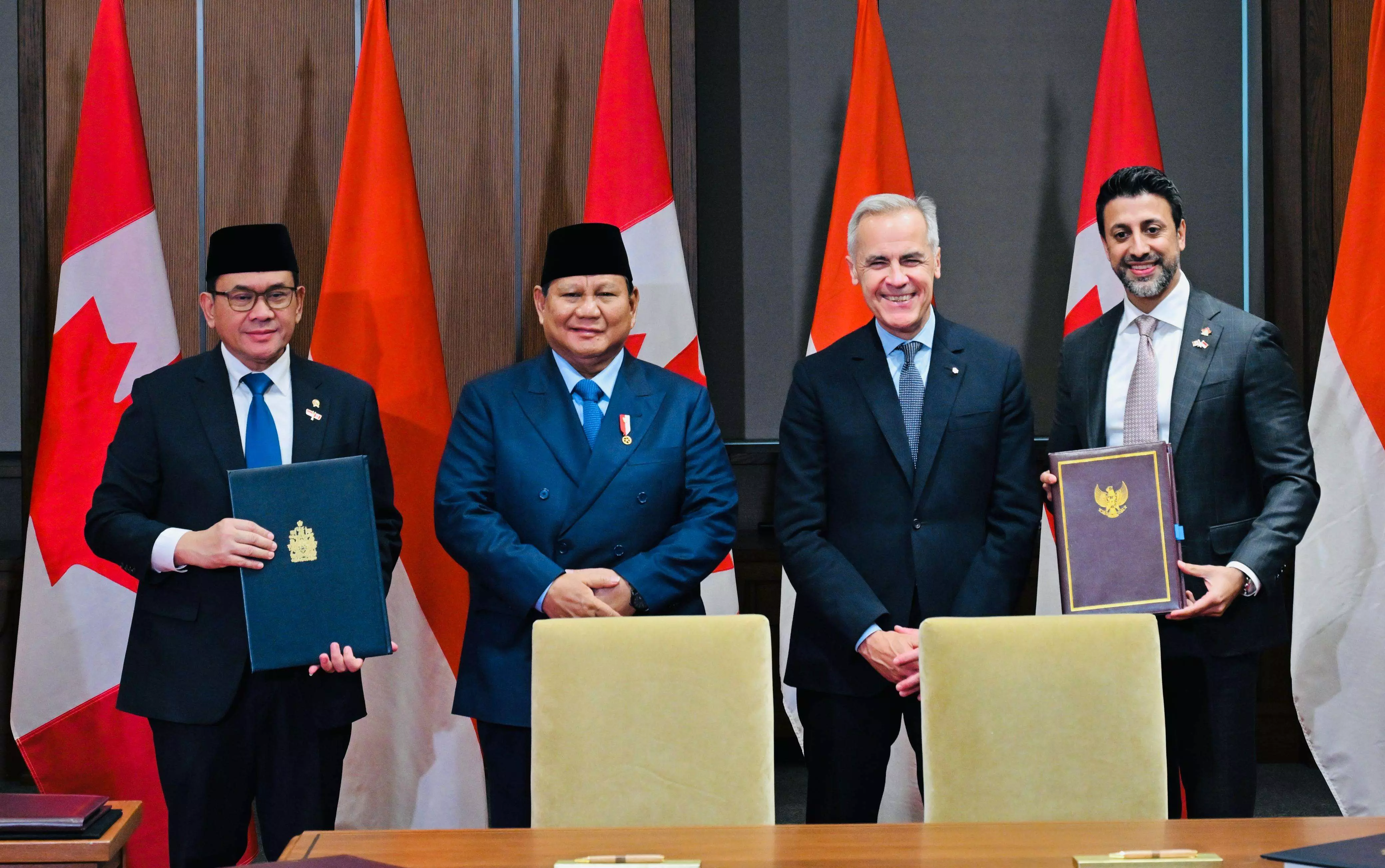 Presiden Prabowo dan PM Kanada saksikan penandatanganan kesepakatan strategis