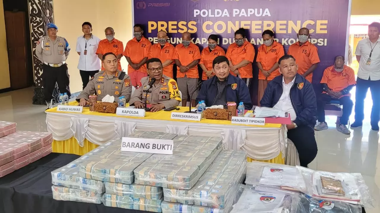 Polda Papua tetapkan 9 orang tersangka kasus dugaan korupsi dana desa di Lanny Jaya
