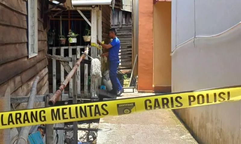 Lokasi temuan bom di Tanjungpinang dipasangi garis polisi