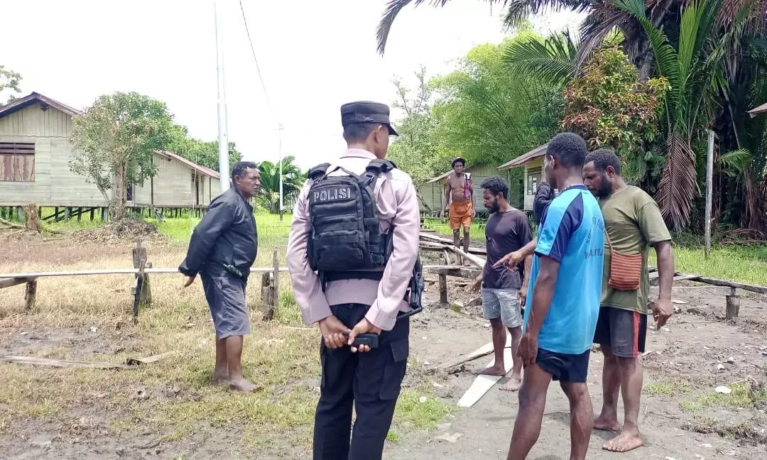 Polres Asmat laksanakan olah TKP penembakan warga sipil, jenazah korban tak ditemukan