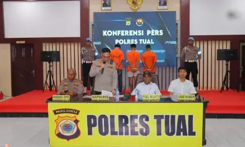 Polres Tual Maluku tetapkan tiga tersangka dalam kasus pembunuhan anak Polres Tual Maluku tetapkan tiga tersangka dalam kasus pembunuhan anak