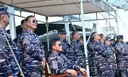 KSAL dan Pangkoarmada pantau gladi parade alutsista jelang HUT TNI