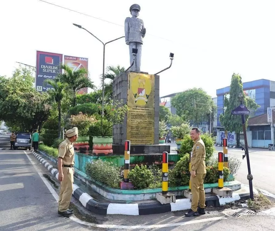 Sambut Hari Kesaktian Pancasila, Taman Tugu Ahmad Yani Kudus dipercantik