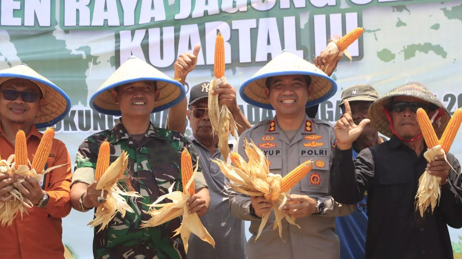 Panen raya jagung serentak, Polres Tegal dukung petani dan ketahanan pangan Nasional