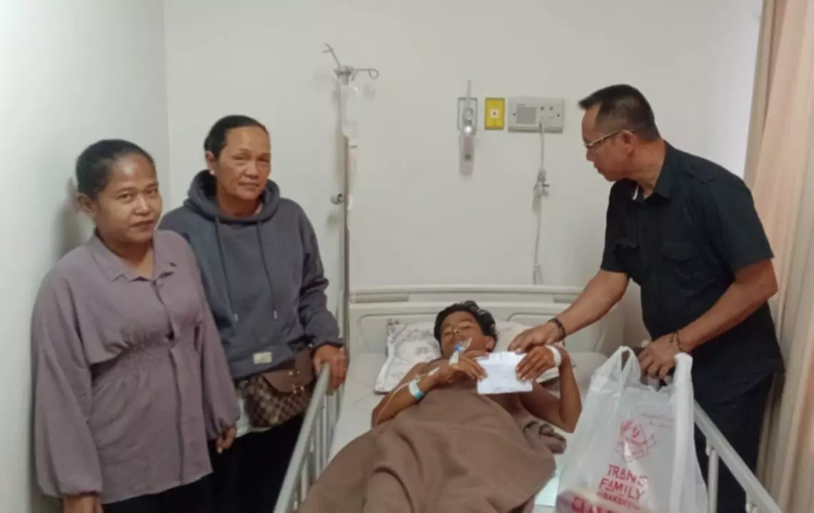 Pimpinan DPRD Sumut bantu biaya perobatan korban gigitan monyet