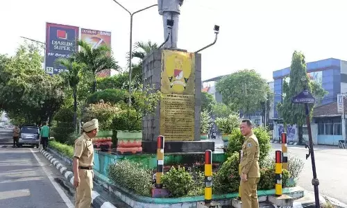 Sambut Hari Kesaktian Pancasila, Taman Tugu Ahmad Yani Kudus dipercantik Sambut Hari Kesaktian Pancasila, Taman Tugu Ahmad Yani Kudus dipercantik