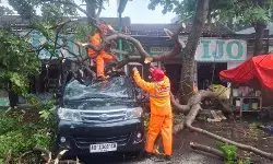 Hujan dan angin kencang timpa mobil dan rumah warga Boyolali Hujan dan angin kencang timpa mobil dan rumah warga Boyolali