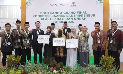 BAZNAS RI umumkan juara kompetisi Santripreneur Digital Marketing Haji dan Umrah 2025 BAZNAS RI umumkan juara kompetisi Santripreneur Digital Marketing Haji dan Umrah 2025