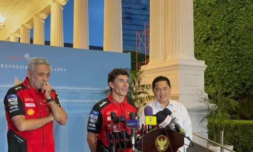 Marc Marquez temui Prabowo di Istana sebelum berpacu di Mandalika