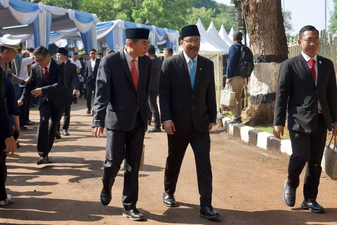 Mensos dan Wamensos hadiri Upacara Hari Kesaktian Pancasila di Lubang Buaya