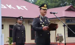 Hapsak di Polres Langkat, dibacakan ikrar tekad pertahankan Pancasila