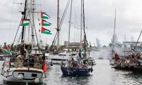 Global Sumud Flotilla dekati Gaza, peringatkan risiko tinggi Global Sumud Flotilla dekati Gaza, peringatkan risiko tinggi