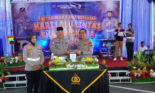 Hari Lalu Lintas Bhayangkara ke-70, Polres Tegal gelar tasyakuran dan doa bersama Hari Lalu Lintas Bhayangkara ke-70, Polres Tegal gelar tasyakuran dan doa bersama