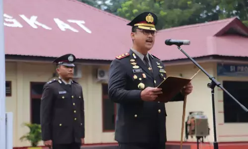 Hapsak di Polres Langkat, dibacakan ikrar tekad pertahankan Pancasila Hapsak di Polres Langkat, dibacakan ikrar tekad pertahankan Pancasila