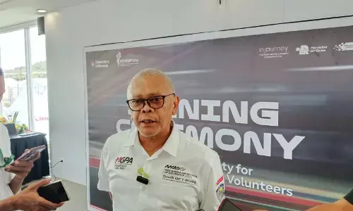 Lintasan aspal Sirkuit Mandalika siap dipakai balapan di MotoGP 2025 Lintasan aspal Sirkuit Mandalika siap dipakai balapan di MotoGP 2025