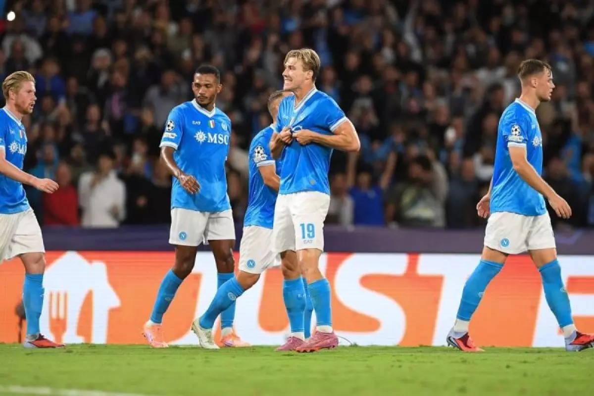 Hojlund puji umpan De Bruyne usai bawa Napoli menang di Liga Champions