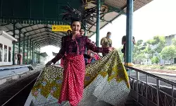 PT KAI Daops 7 Madiun gelar Fashion Show Batik di KA dan Stasiun Kediri