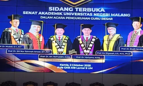 Awal Oktober, 4 profesor dikukuhkan Universitas Negeri Malang Awal Oktober, 4 profesor dikukuhkan Universitas Negeri Malang
