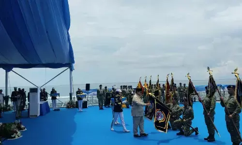 Di KRI dr. Radjiman Wedyodiningrat Prabowo anugerahkan Tanda Kehormatan