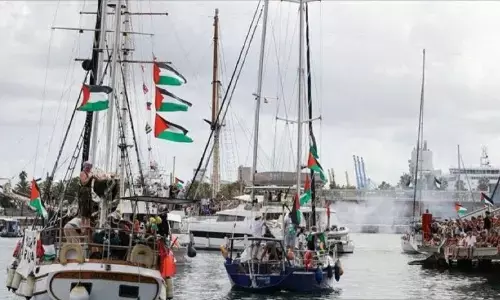 11 kapal tambahan berlayar ke Gaza untuk tembus blokade Israel