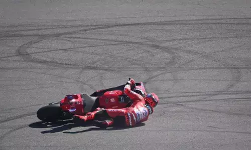 Marc Marquez mengaku kehilangan daya cengkeram rem Marc Marquez mengaku kehilangan daya cengkeram rem