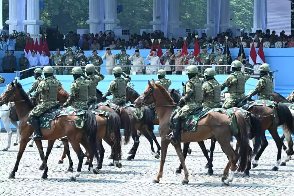 Prabowo saat HUT ke-80 TNI di Monas: TNI selalu tampil disaat kritis