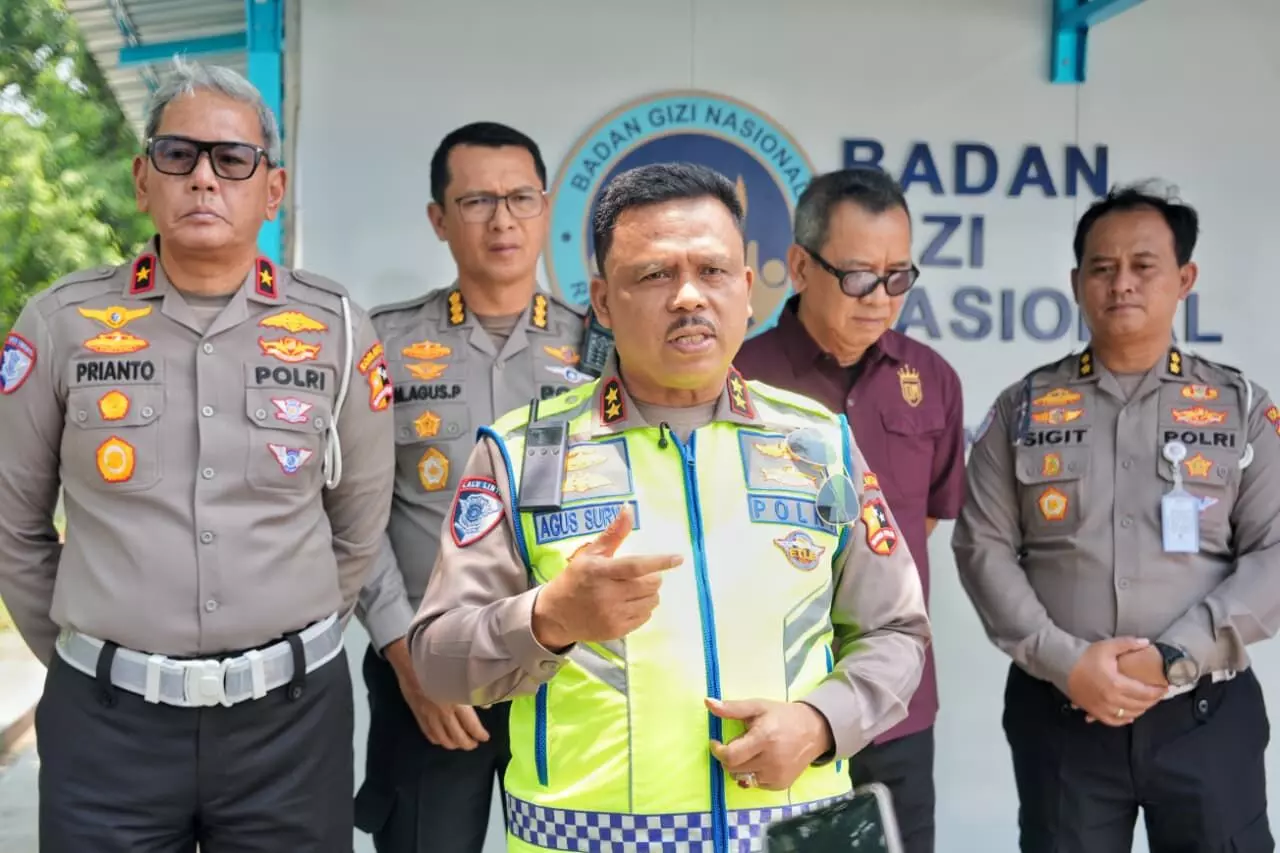 Kakorlantas tinjau SPPG di Pusdik Lalin Serpong, implementasi tugas-tugas Polri