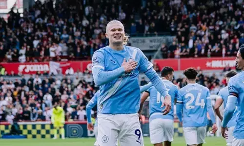 Gol tunggal Erling Haaland antar City bungkam Brentford