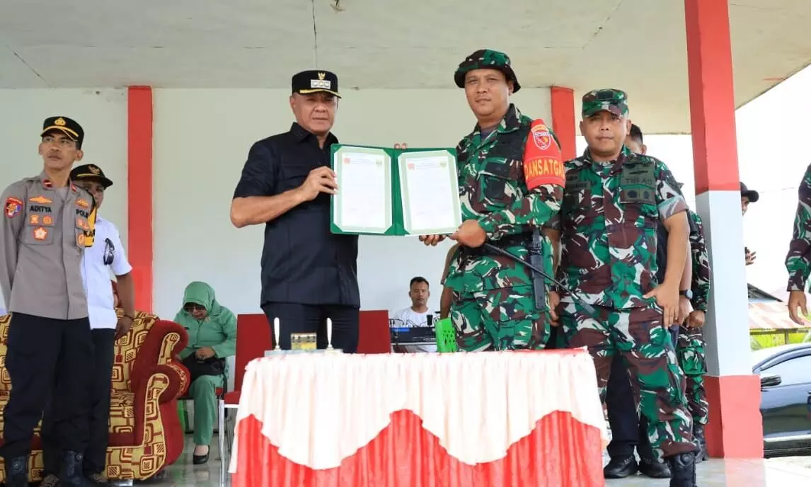 TMMD Ke-126 Kodim 1505/Tidore resmi dibuka, TNI siap wujudkan pemerataan pembangunan di Oba Selatan