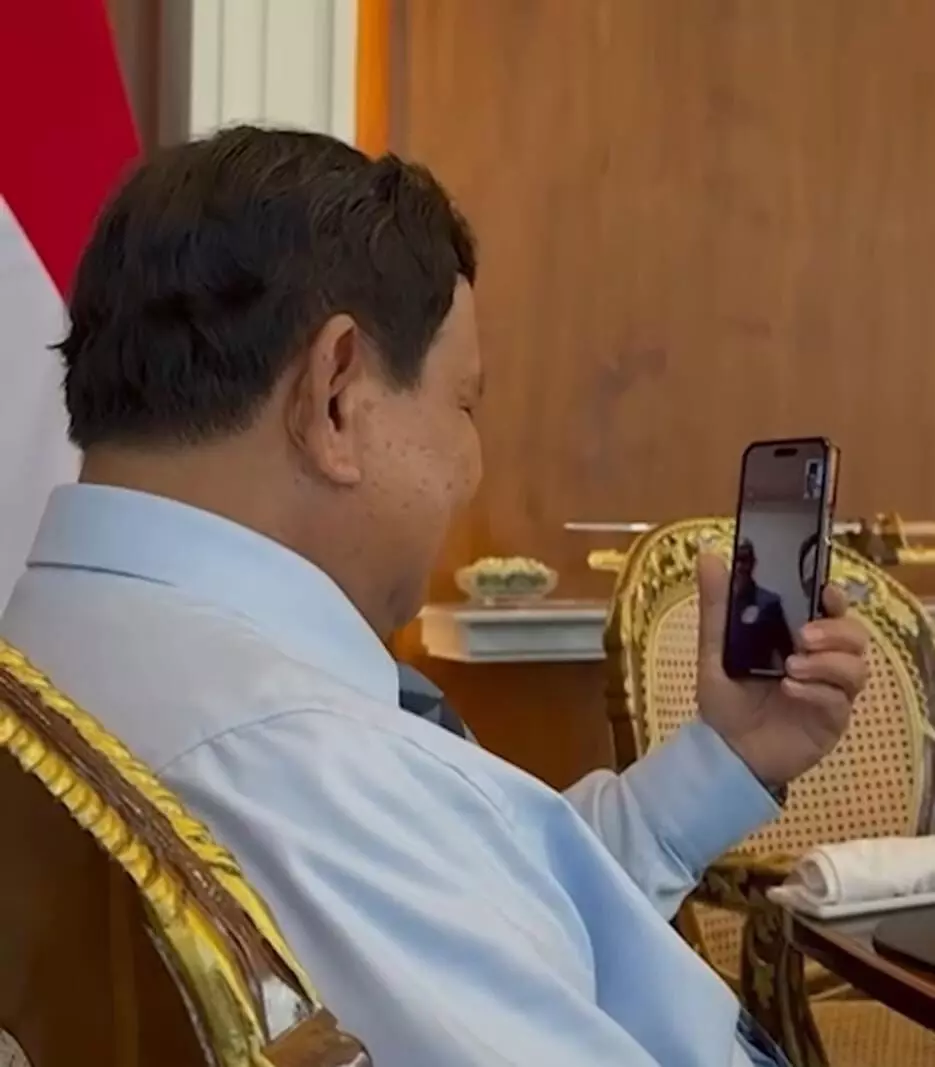 Lewat video call, Prabowo dukung Timnas: Do your best and give us good news!