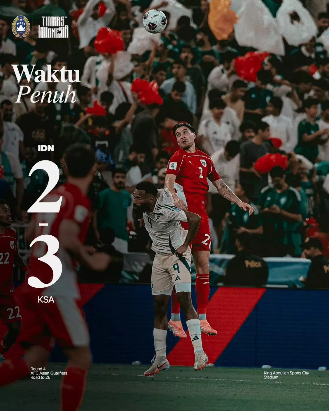 Dramatis! Indonesia tumbang 2-3, penalti Diks tak selamatkan