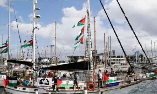 Flotila ke Gaza kembali diserang Israel, tiga kapal ditahan