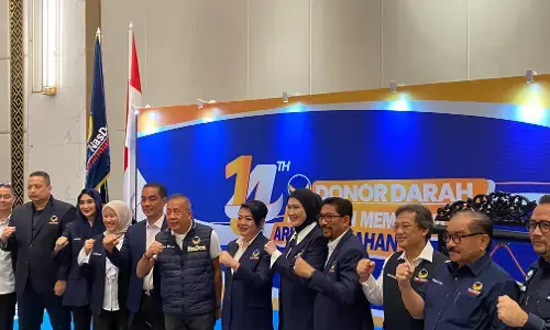 NasDem Gelar donor darah nasional sambut HUT ke-14, target kurangi defisit 1,4 juta kantong darah NasDem Gelar donor darah nasional sambut HUT ke-14, target kurangi defisit 1,4 juta kantong darah
