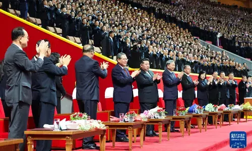 Li Qiang hadiri acara Perayaan 80 Tahun Berdirinya Partai Buruh Korut Li Qiang hadiri acara Perayaan 80 Tahun Berdirinya Partai Buruh Korut