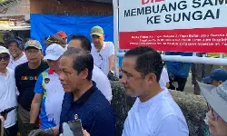 KLH dan Pemkot Depok bersihkan Sungai Cipinang, target beres dalam satu bulan