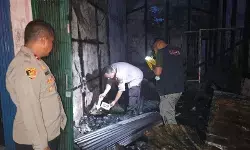 Polres Kampar Riau selidiki penyebab kebakaran 11 ruko di Pasar Kuok