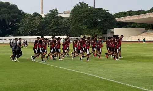 Garuda Muda hadapi India U-23 di Stadion Madya, jelang SEA Games 2025 Garuda Muda hadapi India U-23 di Stadion Madya, jelang SEA Games 2025