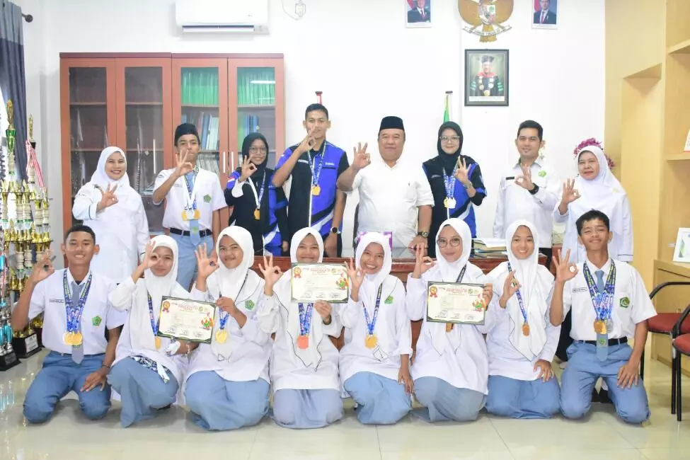 Marching Band MAN 3 Medan raih juara umum Porkot Medan 2025 Marching Band MAN 3 Medan raih juara umum Porkot Medan 2025