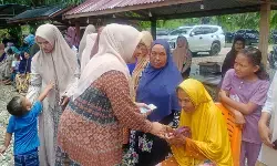 Istri Gubernur Aceh Marlina Usman kunker ke pedalaman Aceh Utara