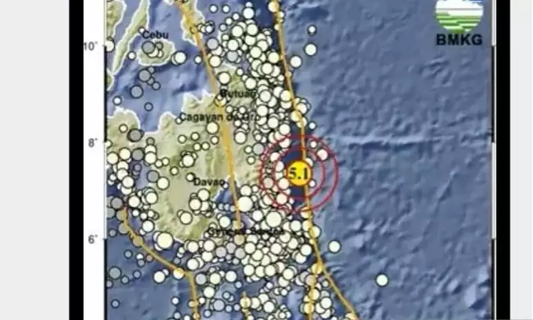 Gempa magnitudo 5,1 guncang Melonguane Sulut Gempa magnitudo 5,1 guncang Melonguane Sulut