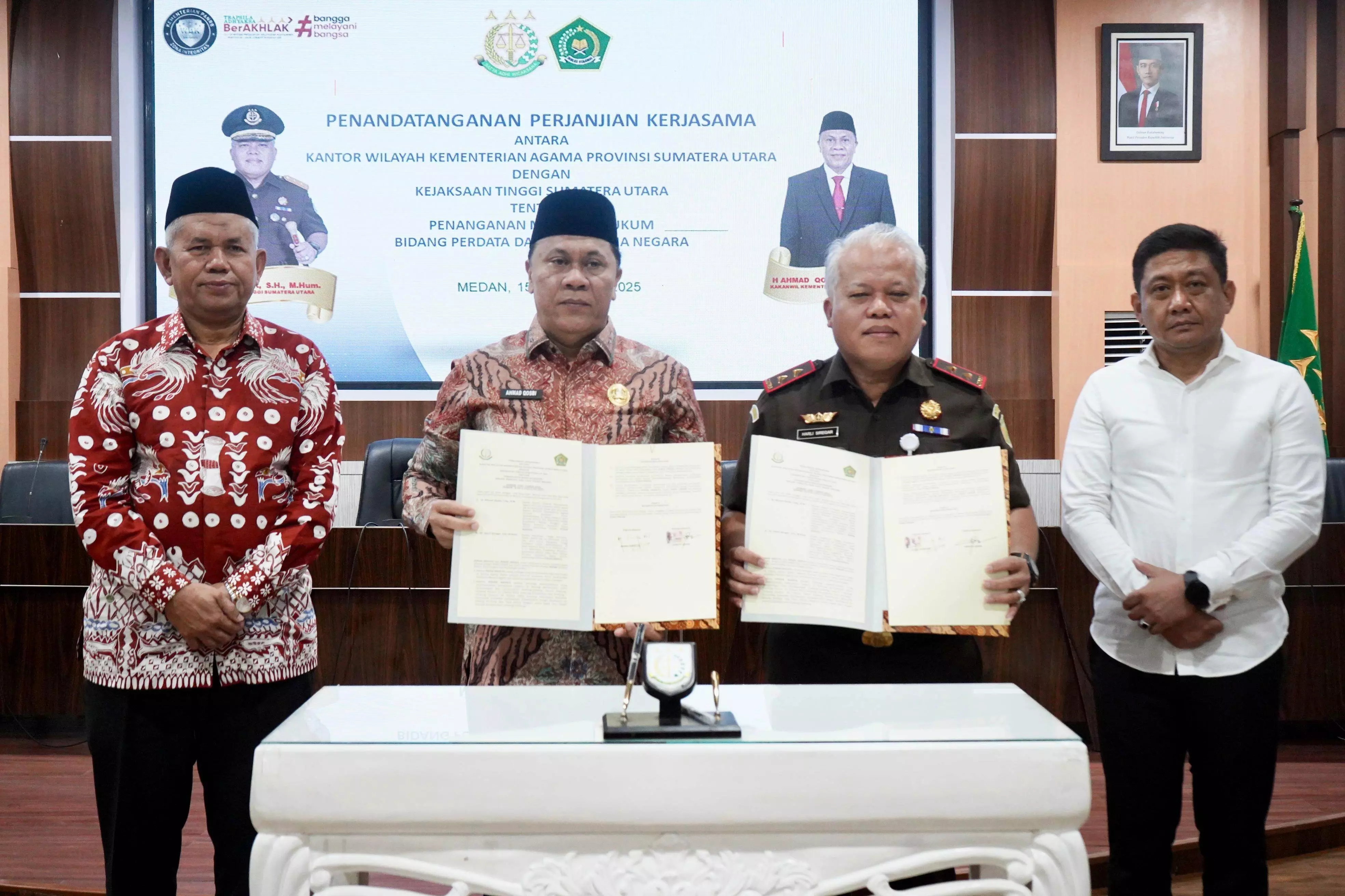 Kanwil Kemenagsu-Kejati Sumut perkuat kerja sama bidang perdata dan TUN Kanwil Kemenagsu-Kejati Sumut perkuat kerja sama bidang perdata dan TUN