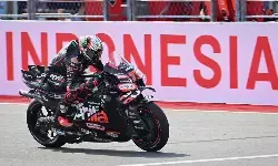 Setelah tabrak Marc Marquez, Bezzecchi dihukum double long lap penalty